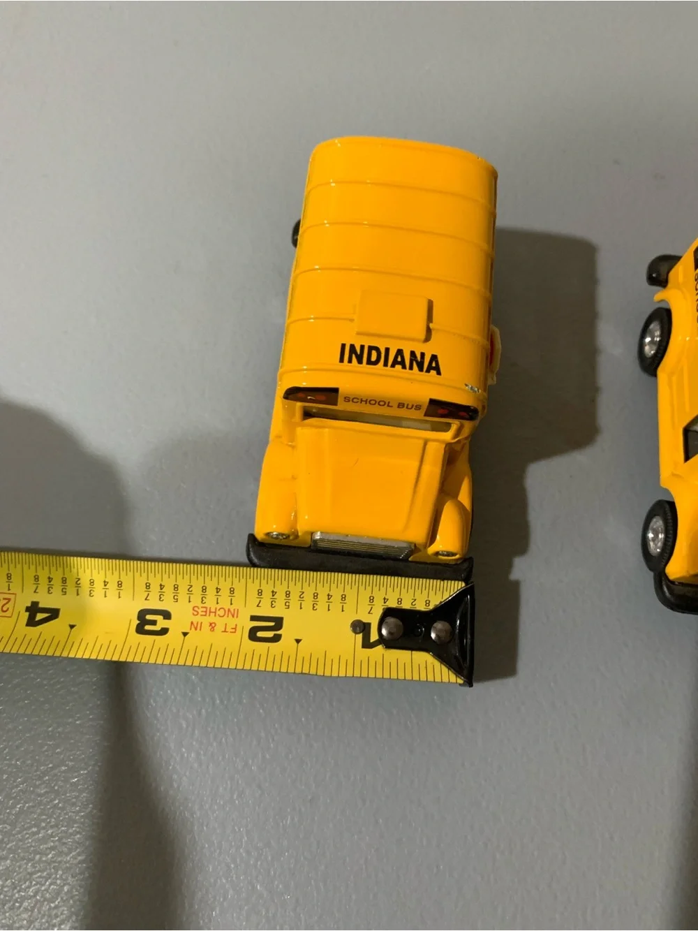 Yellow Indiana School Bus Toy - Kids Play Vehicle